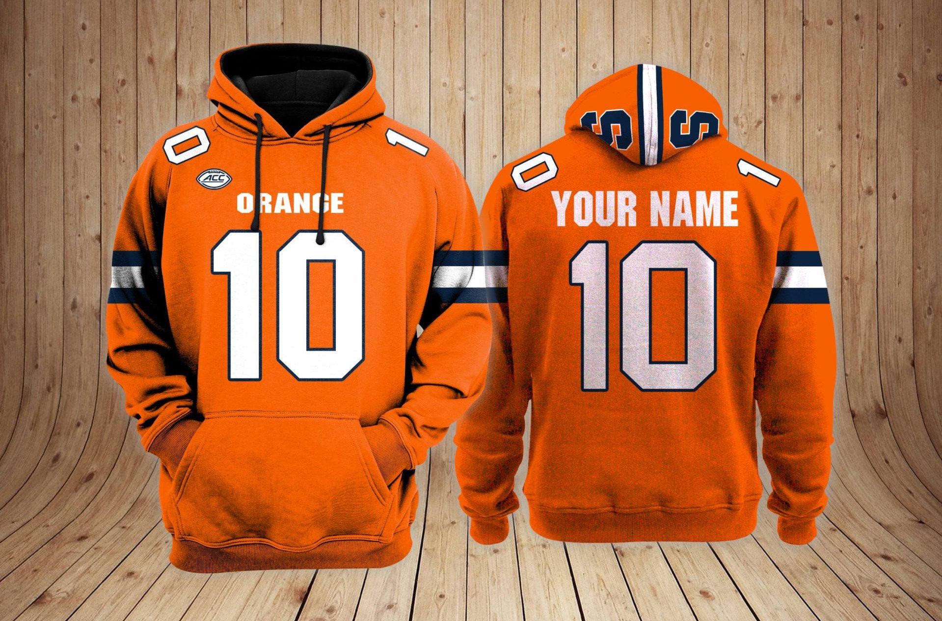 Syracuse Orange Football Custom 3D printed Sweatshirt Hoodie Zipped Hoodie