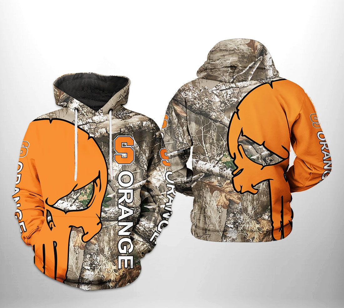 Syracuse Orange NCAA Camo Veteran Hunting Hoodie  Zip Hoodie