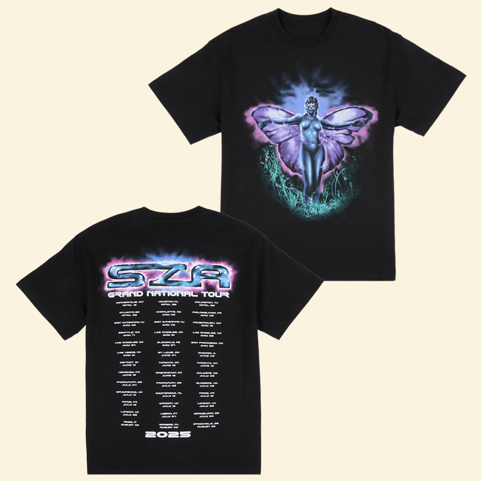 SZA Grand National Tour 2025 T-Shirt SZA SOS Merch Grand National Tour Merch Music Fans Gifts
