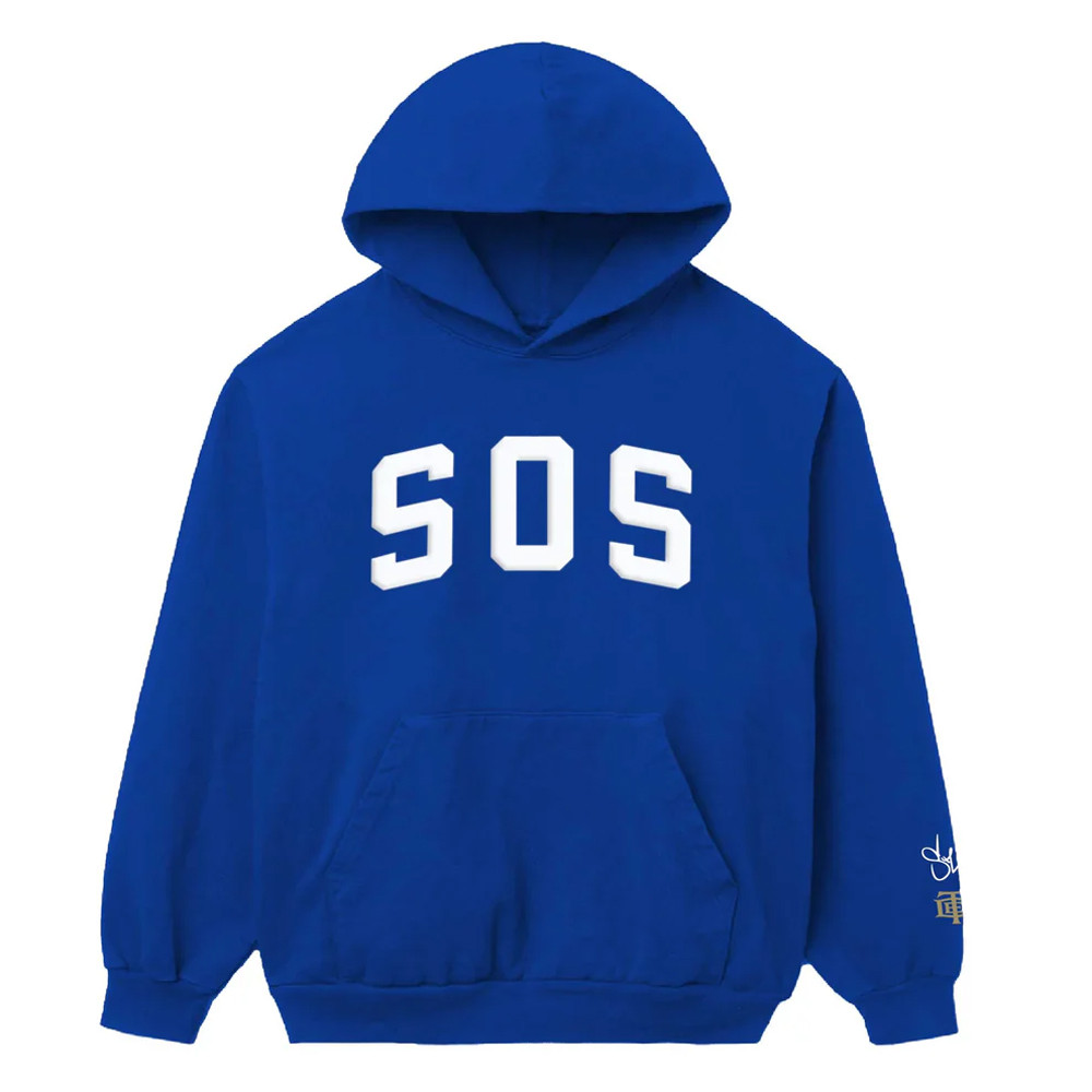 SZA Sos Merch SZA Sos Royal Blue Hoodie Best Gifts For Music Lovers