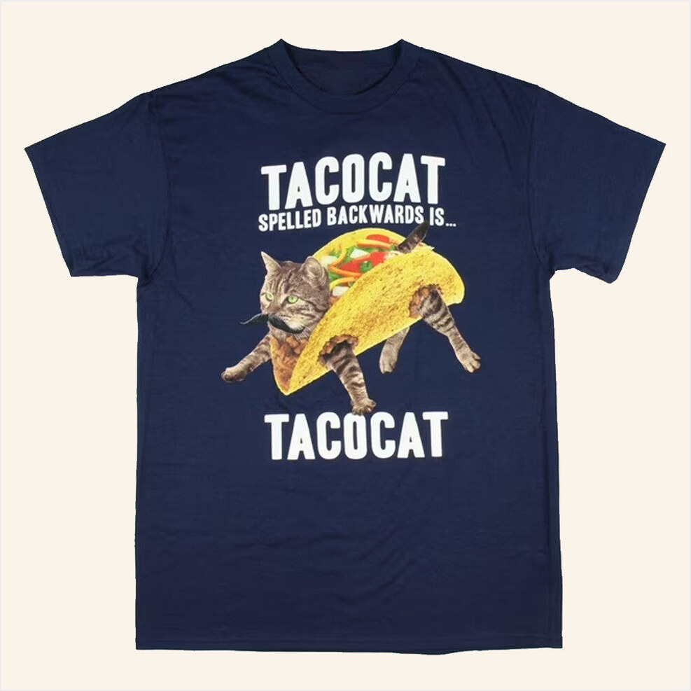Tacocat Spelled Backwards Shirt Funny Cat T-Shirt Best Friend Gift Ideas Best Friend Gifts