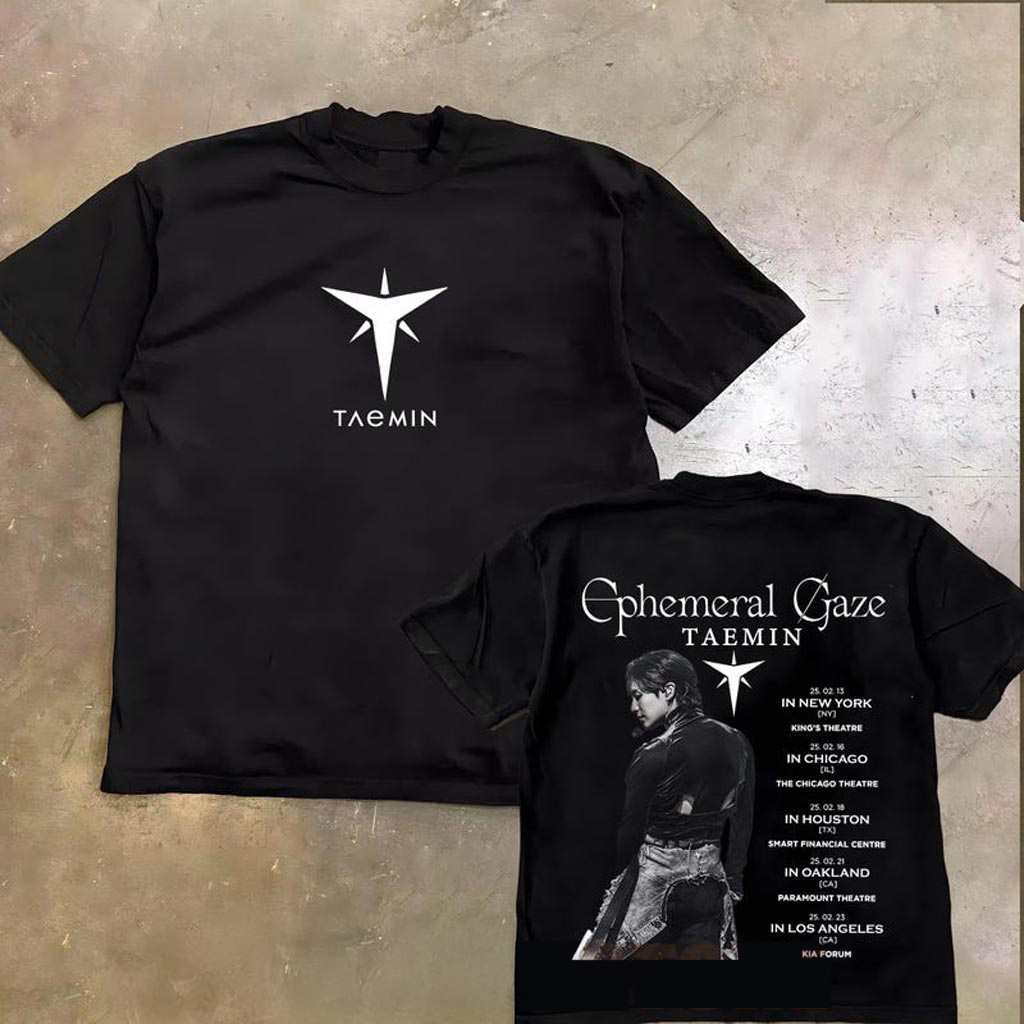 Taemin Ephemeral Gaze Shirt 2024-2045 Ephemeral Gaze Taemin World Tour T-Shirt Fan Gifts