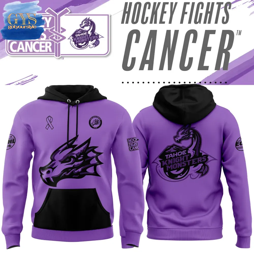 Tahoe Knight Monsters 2025 Hockey Fight Cancer Limited Edition Hoodie
