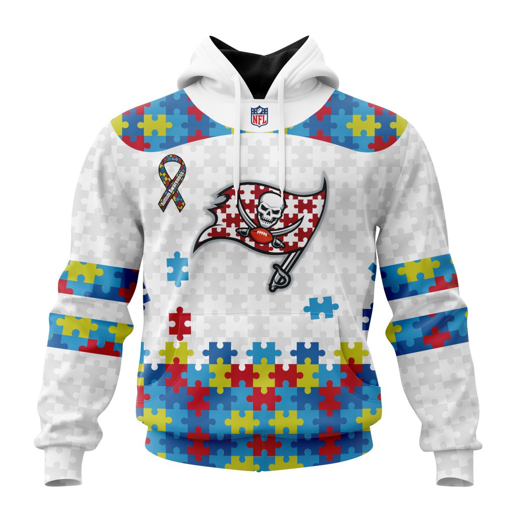 Tampa Bay Buccaneers Autism NFL Football Team Hoodie