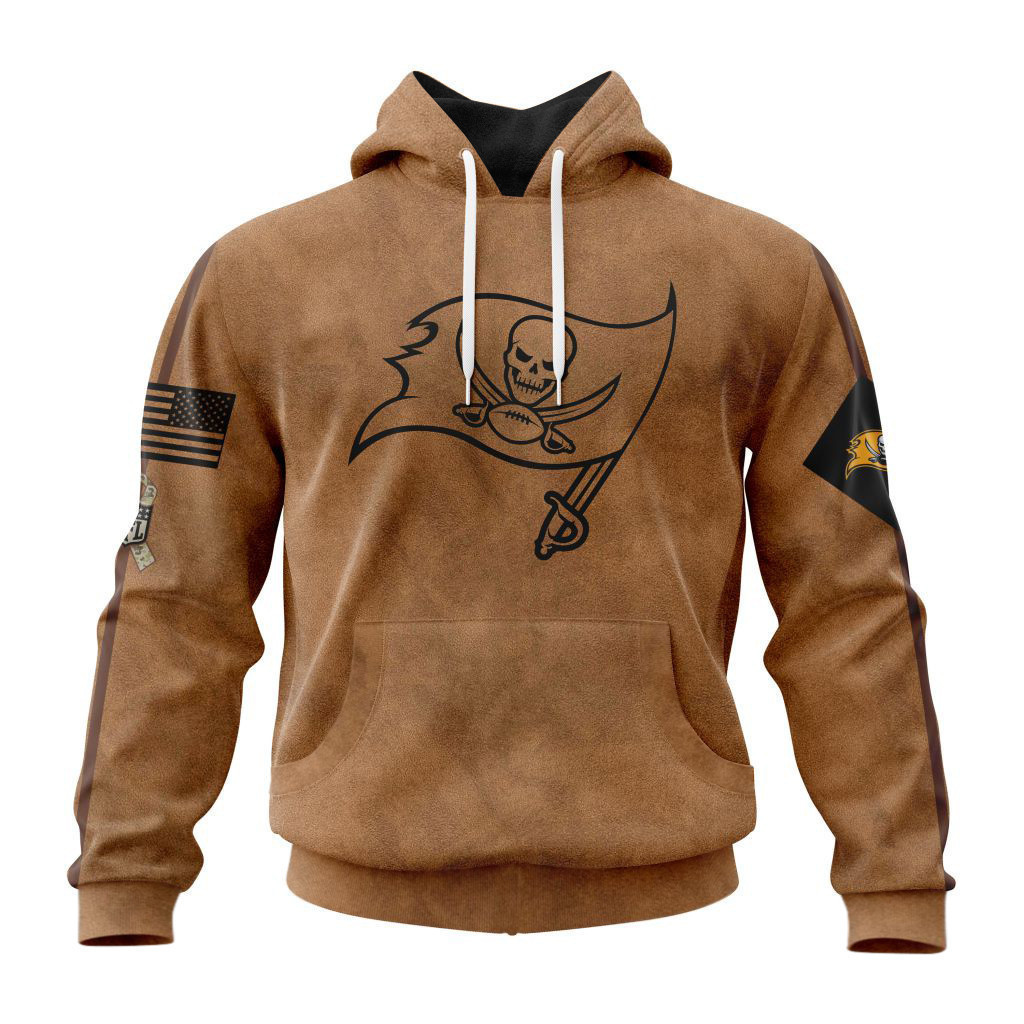 Tampa Bay Buccaneers Basic Brown NFL 3D Hoodie