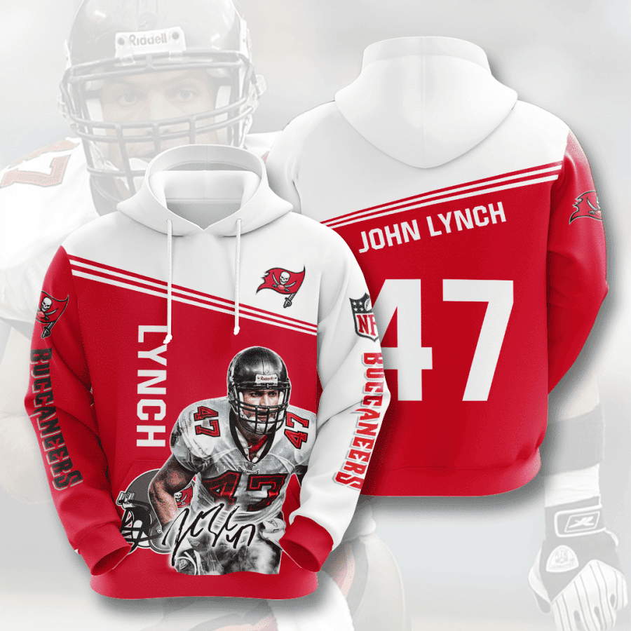 Tampa Bay Buccaneers John Lynch Hoodie  Zip Hoodie Version 162