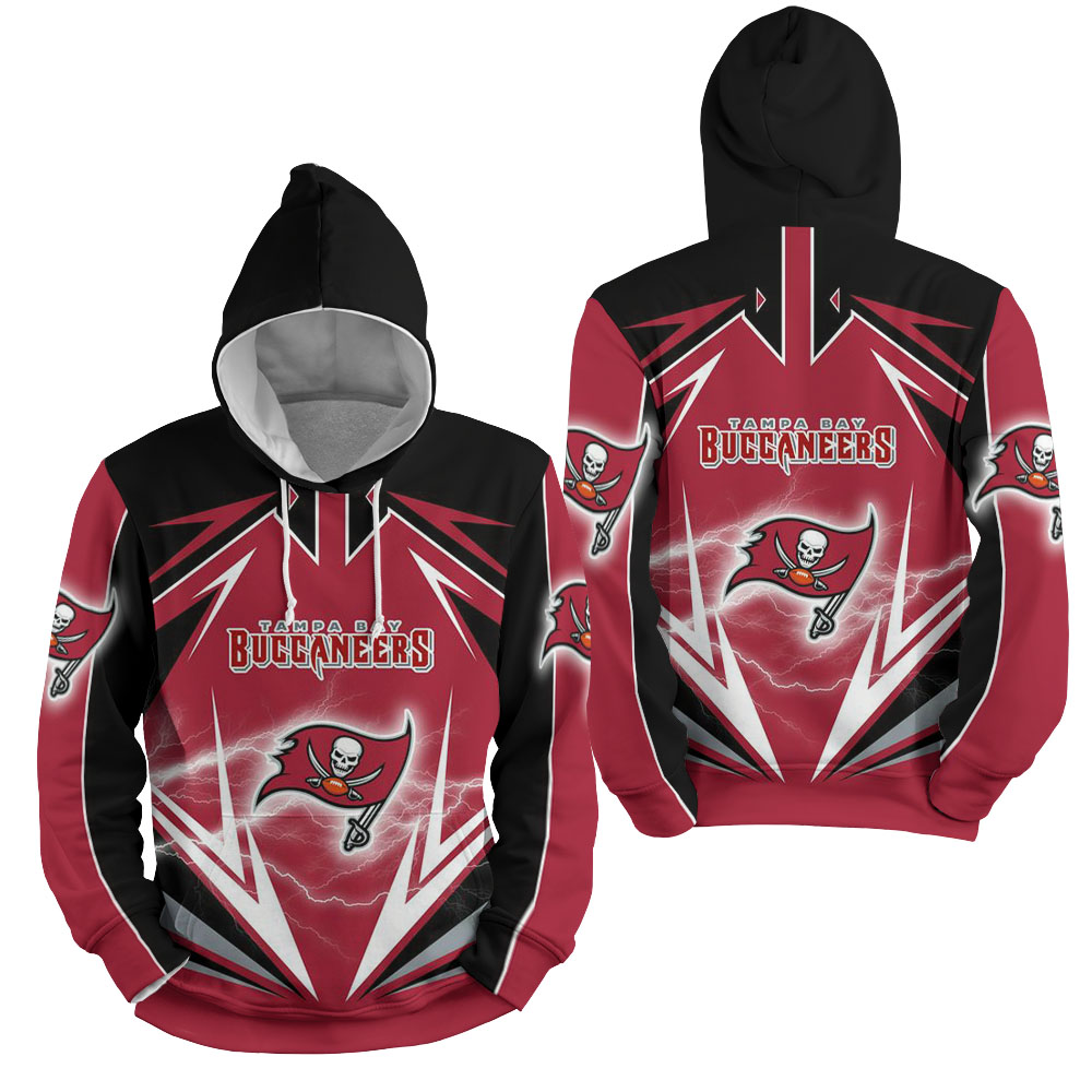 Tampa Bay Buccaneers Lightning NFL Football Team Hoodie