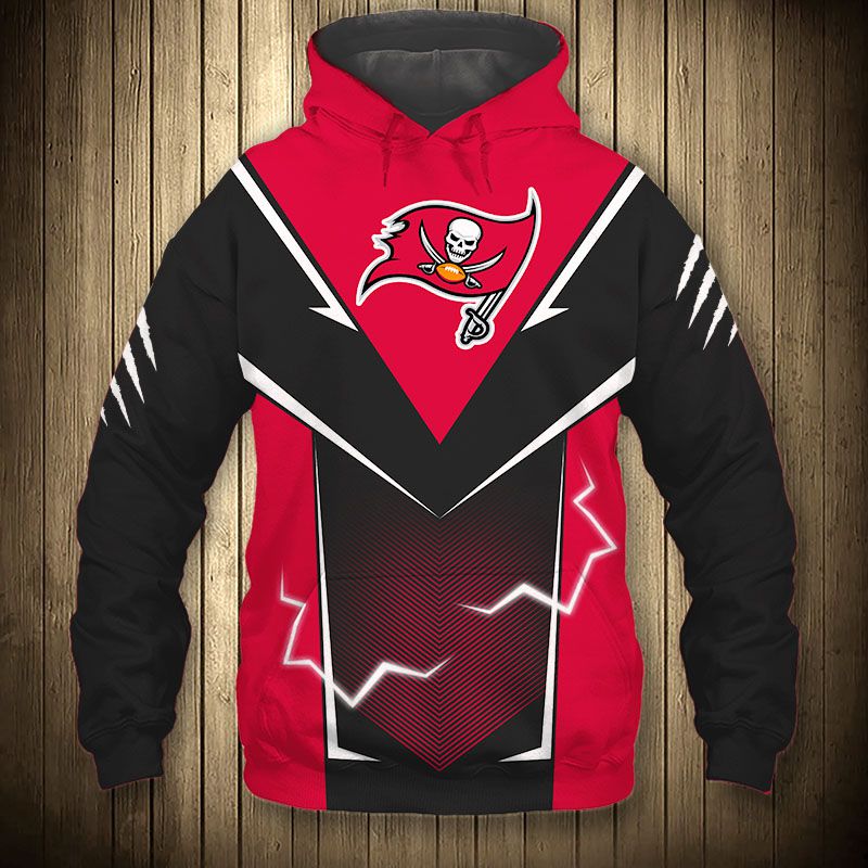 Tampa Bay Buccaneers Lightning V2 NFL Football Team Hoodie