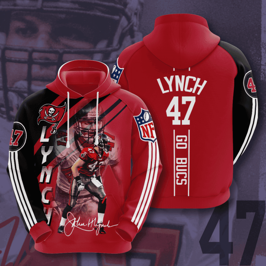 Tampa Bay Buccaneers Lynch 47 Hoodie  Zip Hoodie Version 553