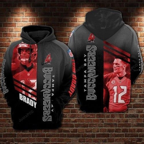 Tampa Bay Buccaneers Number 12 Hoodie  Zip Hoodie Version 118