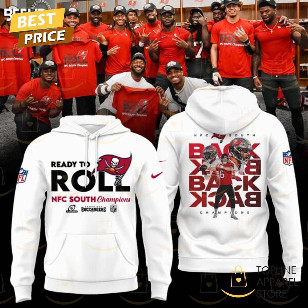 Tampa Bay Buccaneers Ready To Roll NFC South Champions Hoodie - White