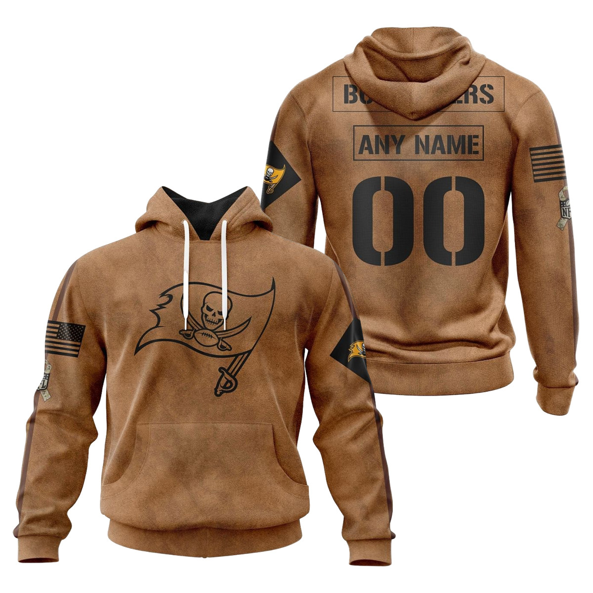 Tampa Bay Buccaneers Salute To Service Club 3D printed Sweatshirt Hoodie Zipped Hoodie