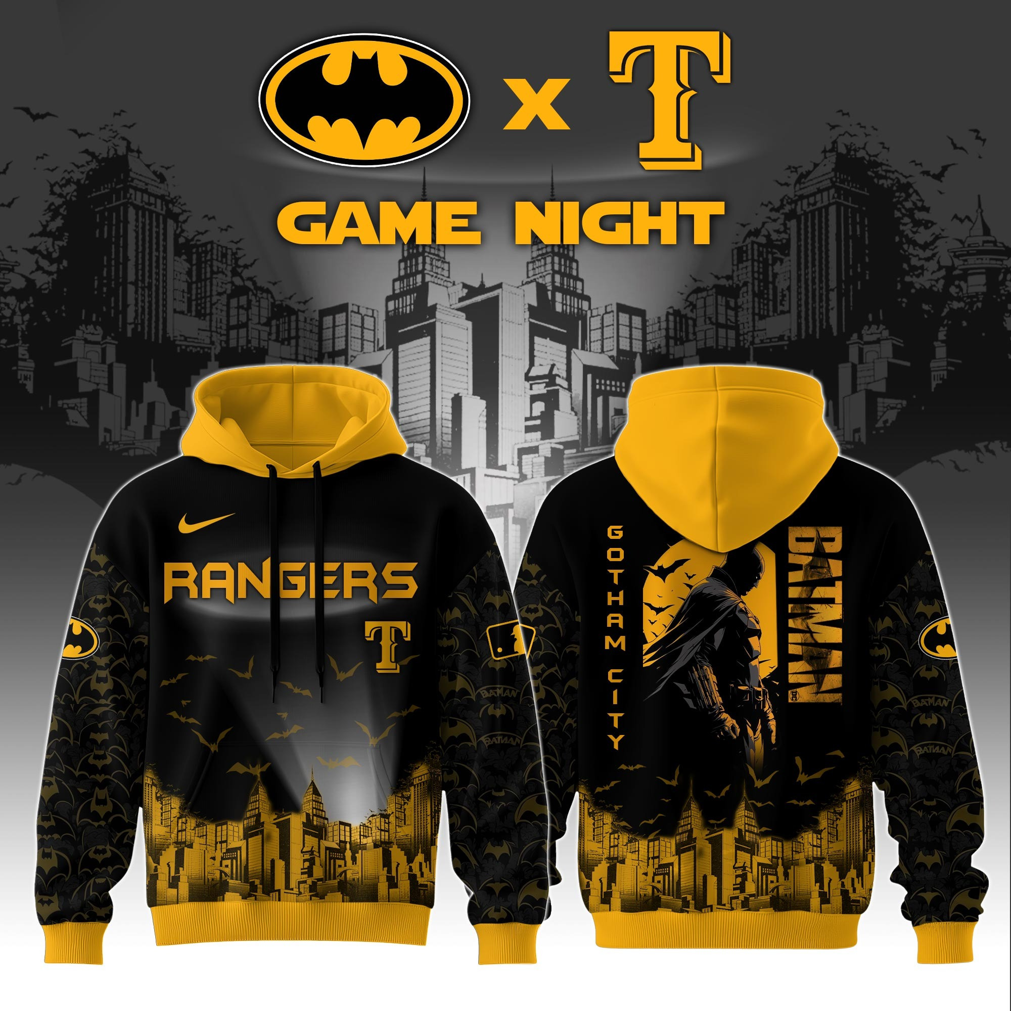 Tampa Bay Rays x DC Batman Game Night Hoodie Best Gifts For Baseball Fans For Him