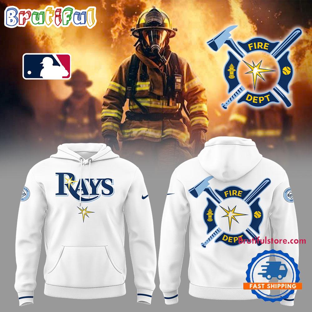 Tampa Bay Rays x Firefighter Appreciation Night White Hoodie