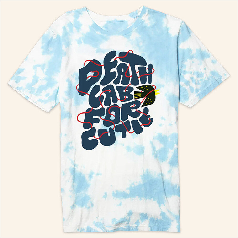 Tangled Cloud Tie Dye T-Shirt Death Cab For Cutie Merch Gifts For Brother Gifts For Friends