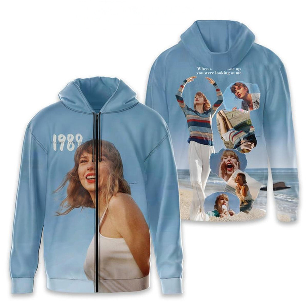 Taylor Swift 1989 When The Sun Came Up Zipper Hoodie Taylor Swift Merch Gifts For Swifties
