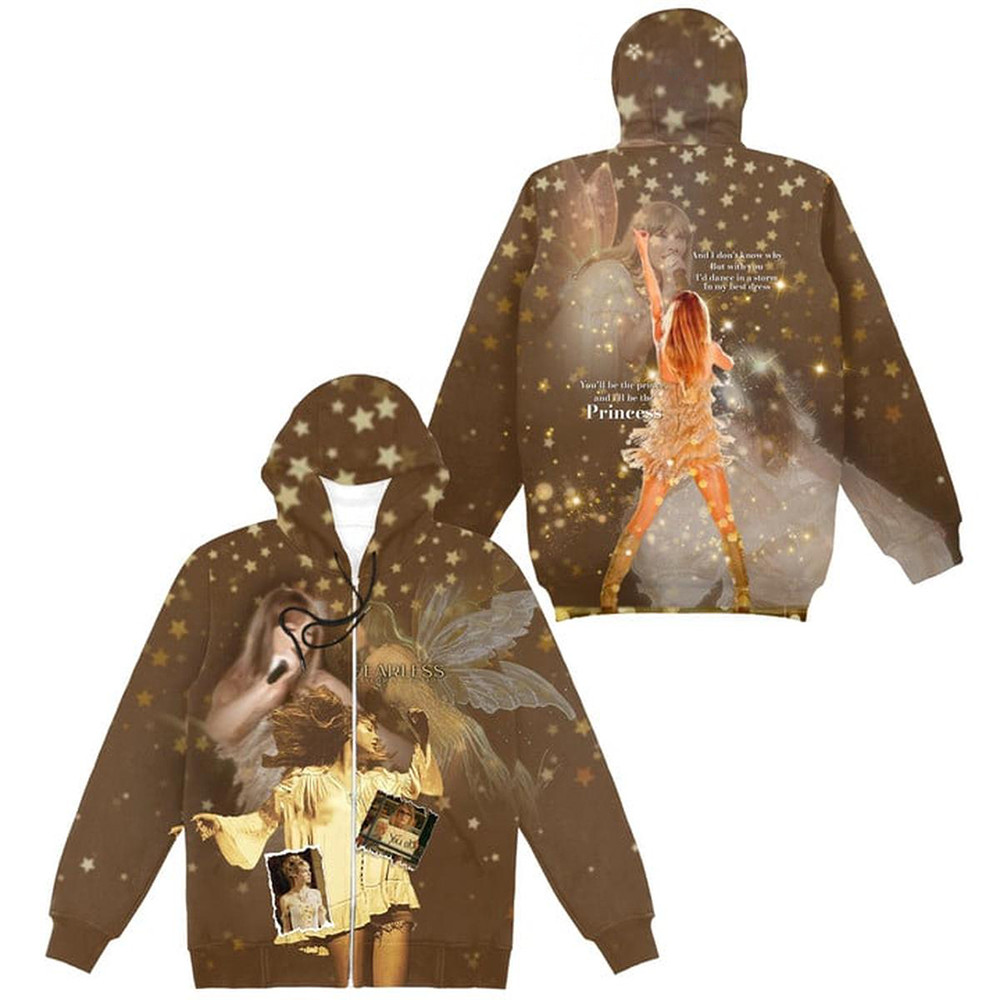 Taylor Swift YouÃ¢â‚¬â„¢re My Prince I Am A Princess Zip Hoodie Swifties Hoodie Gifts For Fans