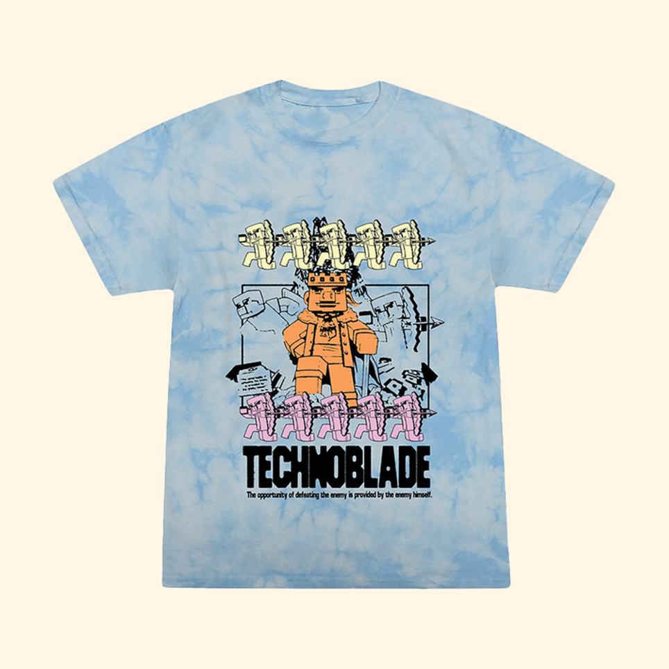 TB Neeerds Tie Dye T-Shirt Technoblade Merch Mothers Day Presents Ideas 2025