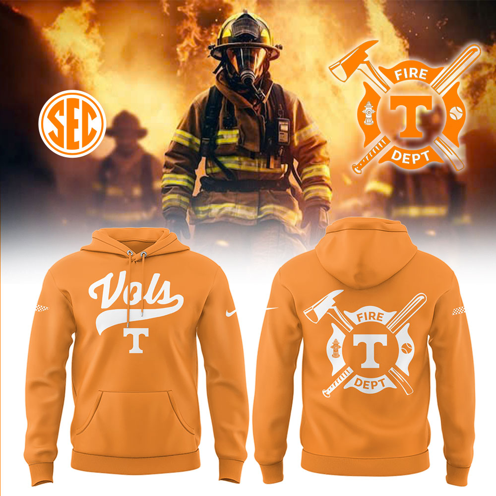 Tennessee Baseball x Firefighter Appreciation Night Hoodie Unique Baseball Gifts
