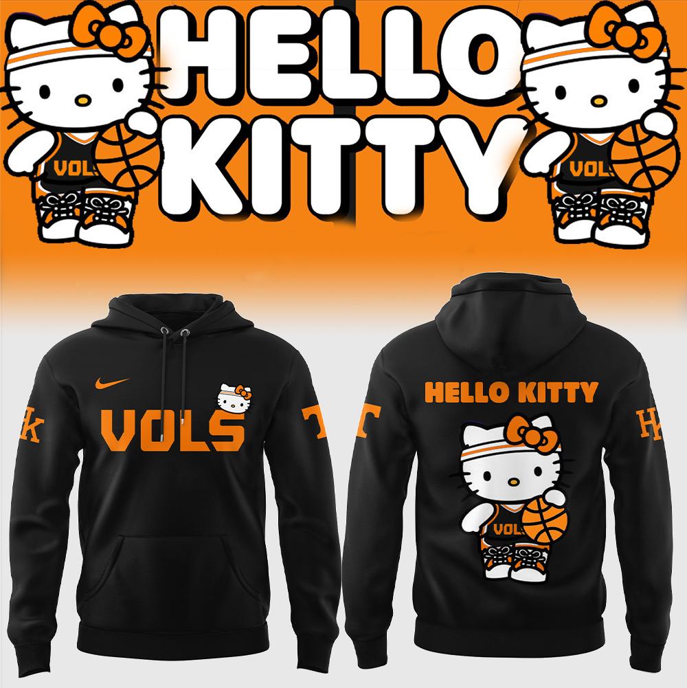 Tennessee Basketball Hello Kitty Hoodie Top Gifts For Basketball Players