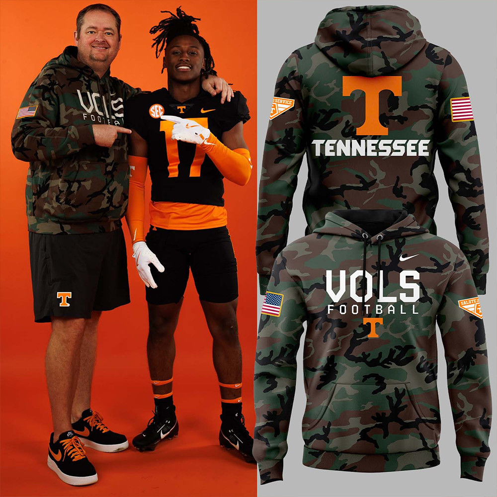 Tennessee Football  Camo 2024 Salute to Service Club Hoodie Best Gifts For Football Fans