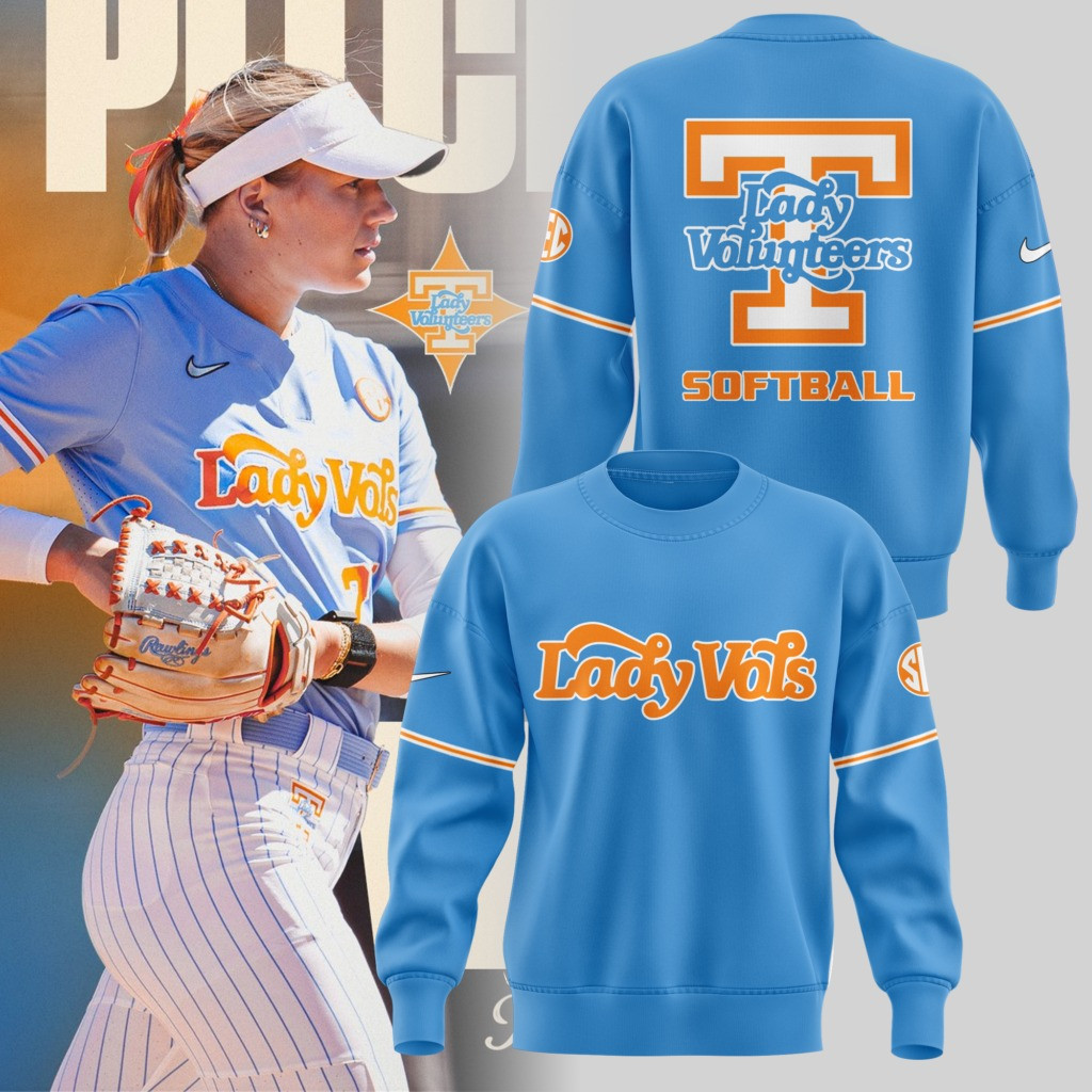 Tennessee Lady Volunteers Softball 2025 Sweatshirt Support Tennessee Vols Fan Merch Gifts