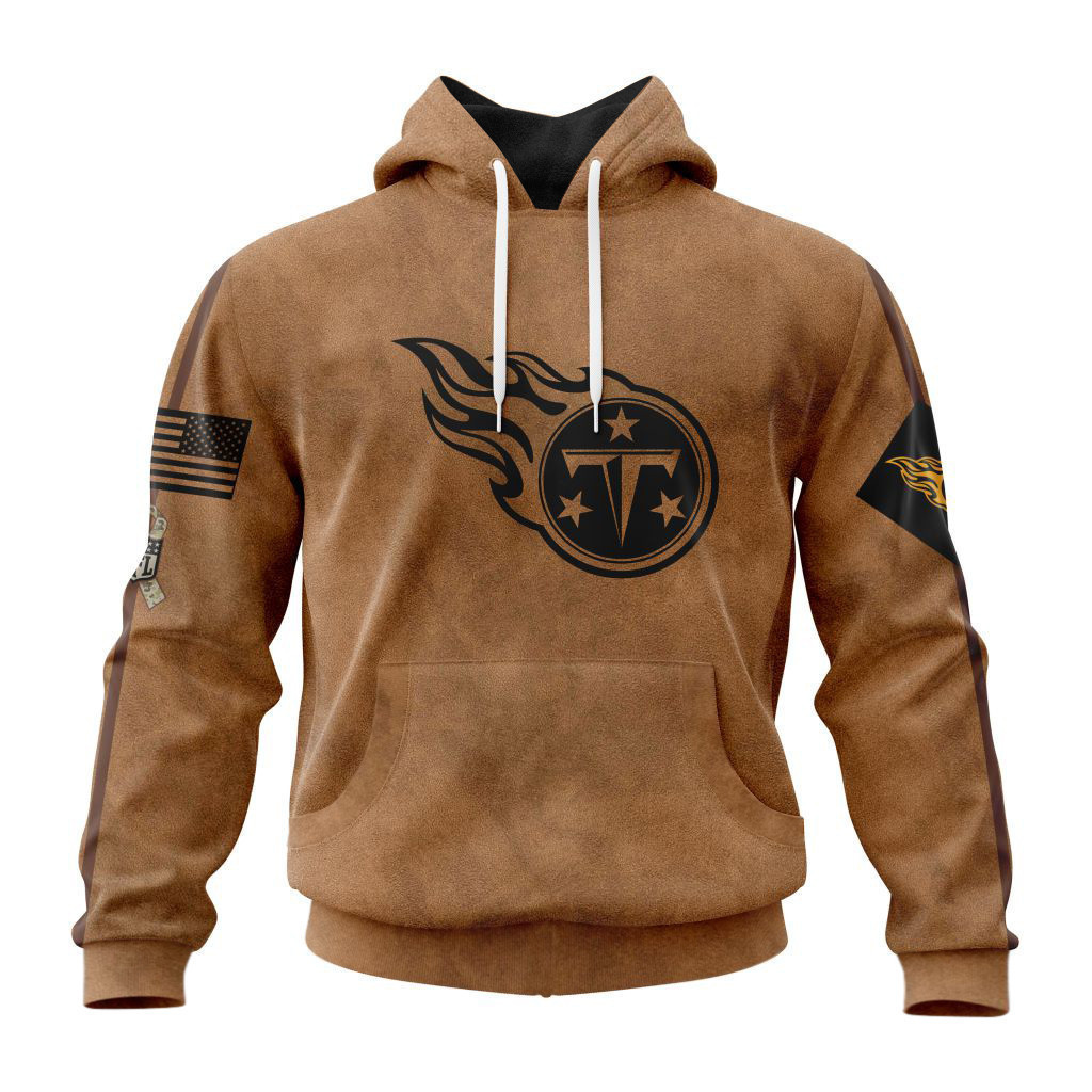 Tennessee Titans Basic Brown NFL 3D Hoodie