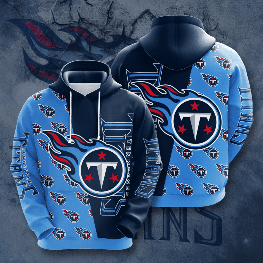 Tennessee Titans Big Logo Hoodie  Zip Hoodie Version 588