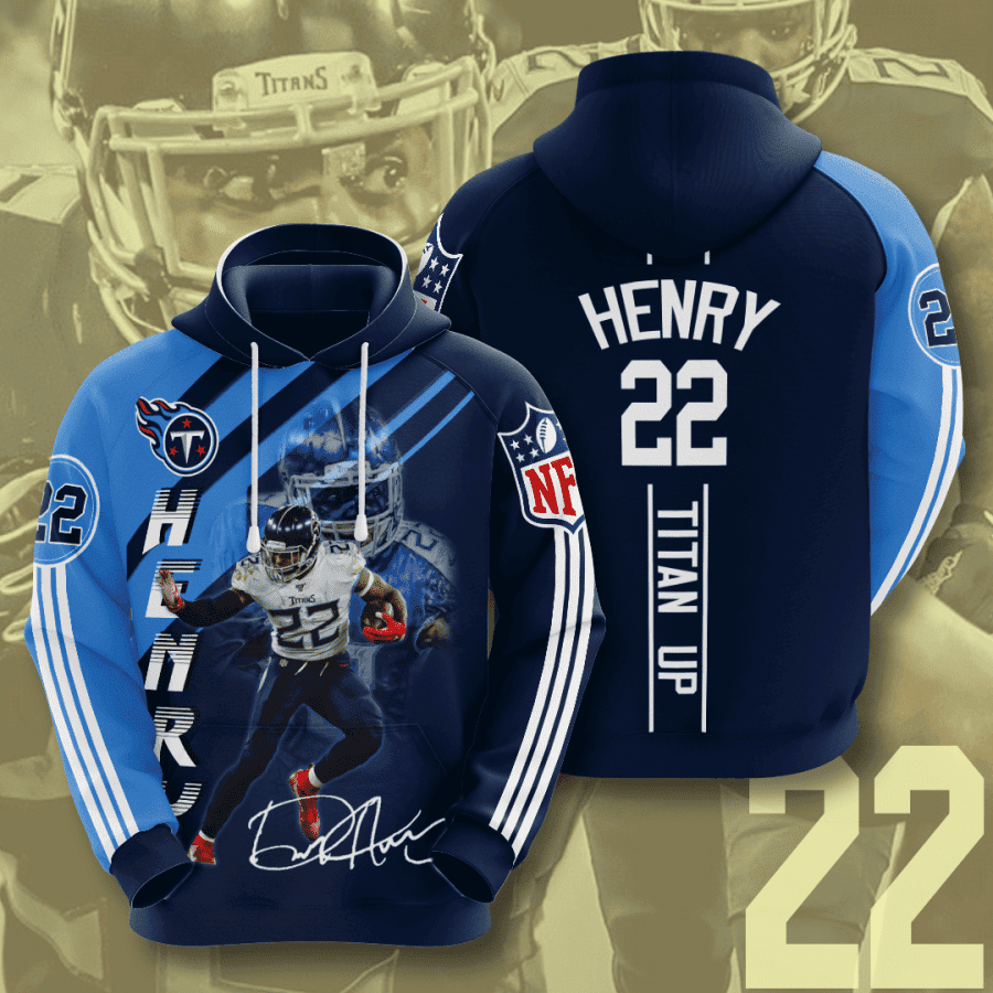 Tennessee Titans Derrick Henry 22 Hoodie  Zip Hoodie