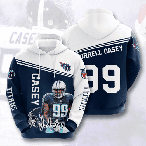 TENNESSEE TITANS Jurrell Casey Hoodie  Zip Hoodie