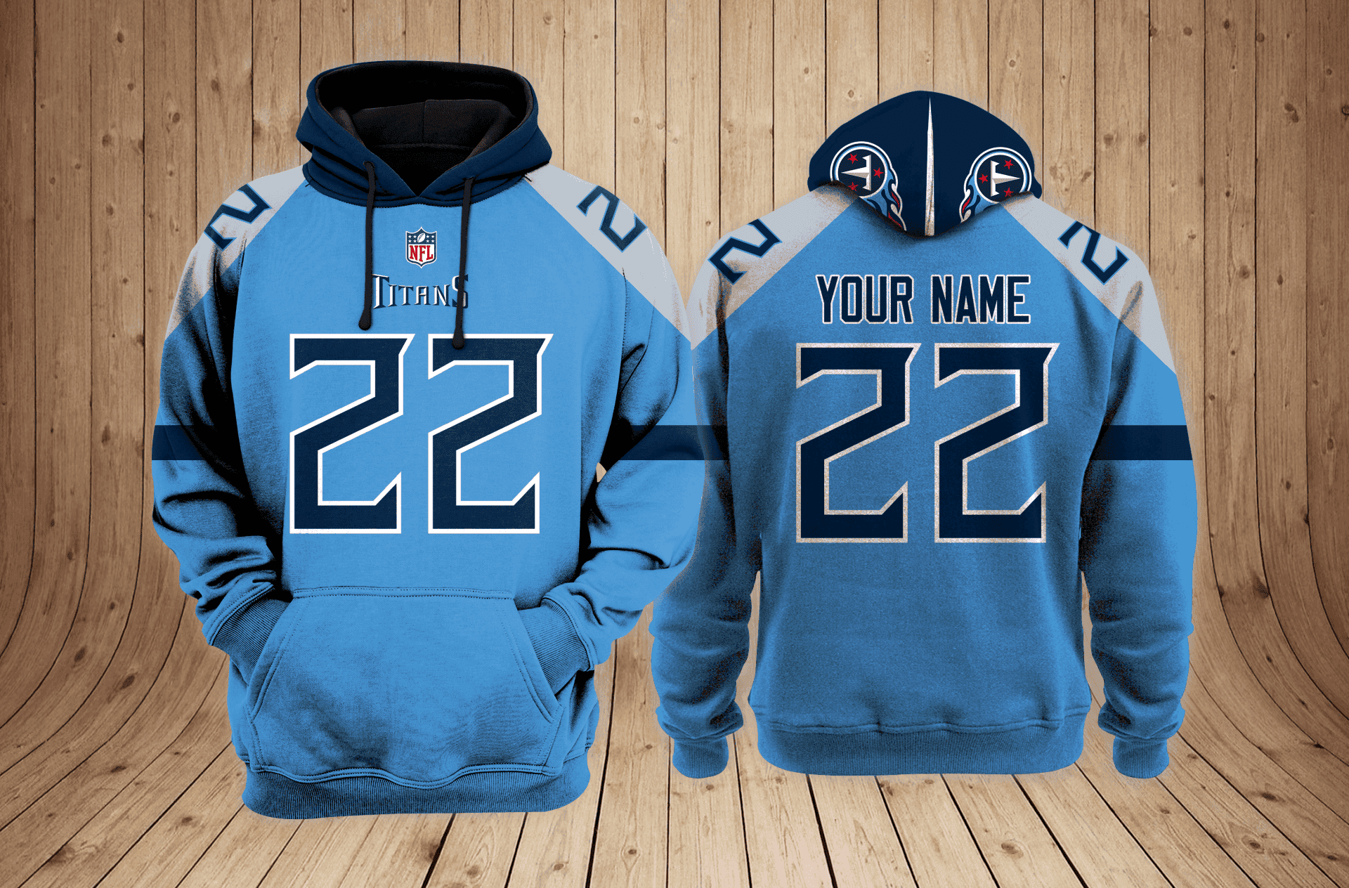 Tennessee Titans NFL Team 3D Hoodie