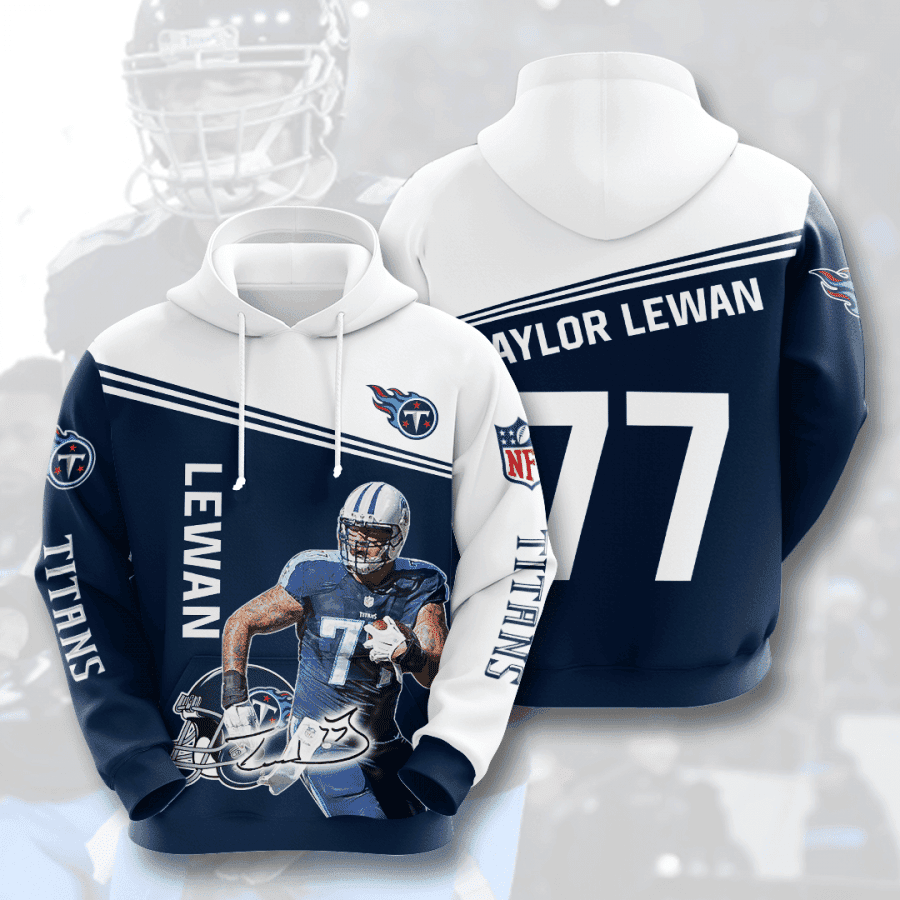 Tennessee Titans Taylor Lewan Hoodie  Zip Hoodie Version 148
