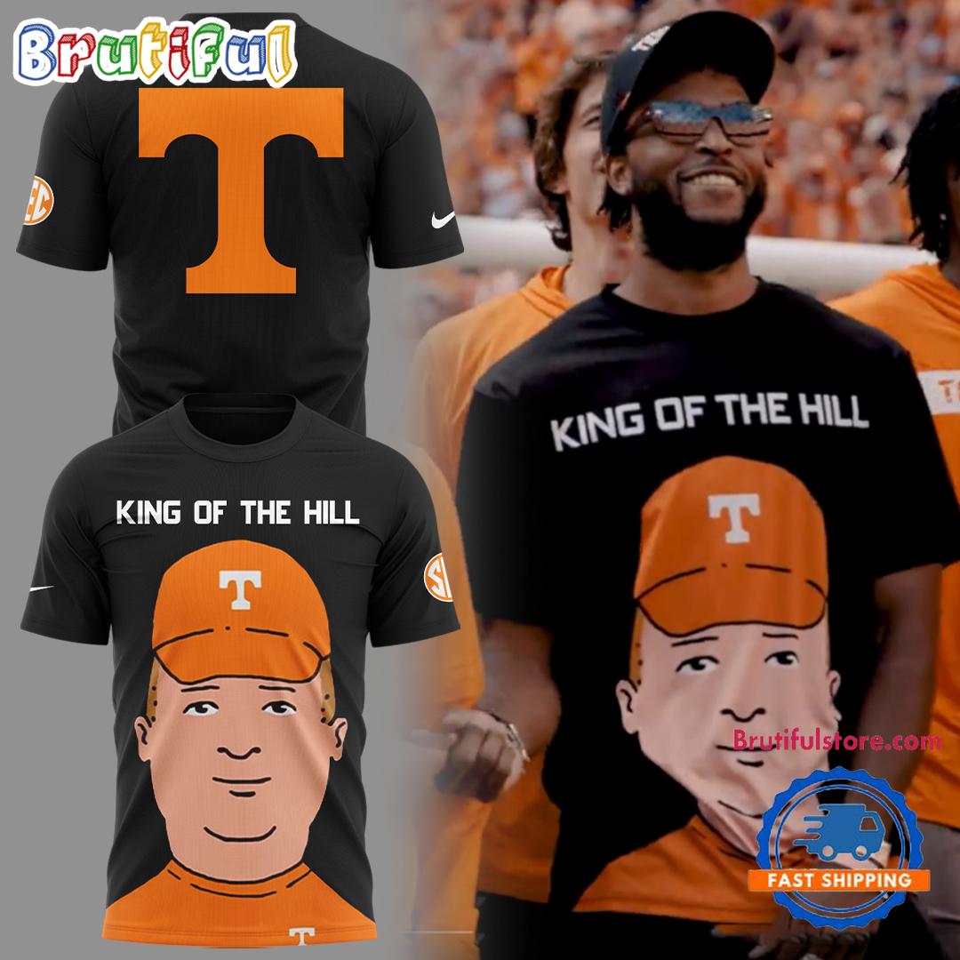 Tennessee Volunteers King Of The Hill Black Unisex T Shirt