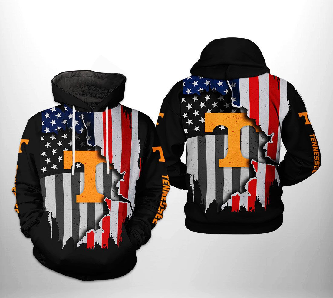 Tennessee Volunteers NCAA US Flag Hoodie  Zip Hoodie Version 447