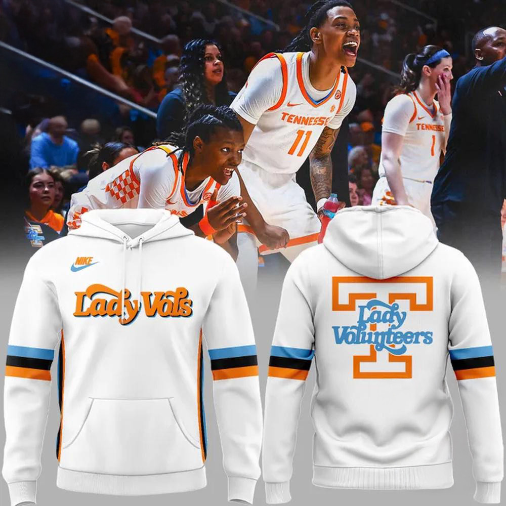 Tennessee Volunteers Womens Basketball Special New Lady Vols 2025 White Hoodie Gifts For Fan