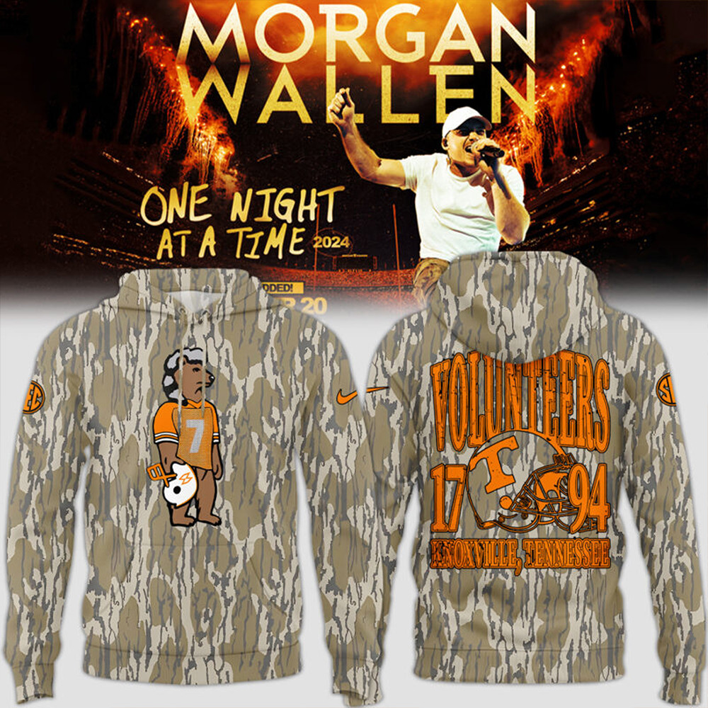 Tennessee x Morgan Wallen Camo Hoodie Best Gifts For Football Fans