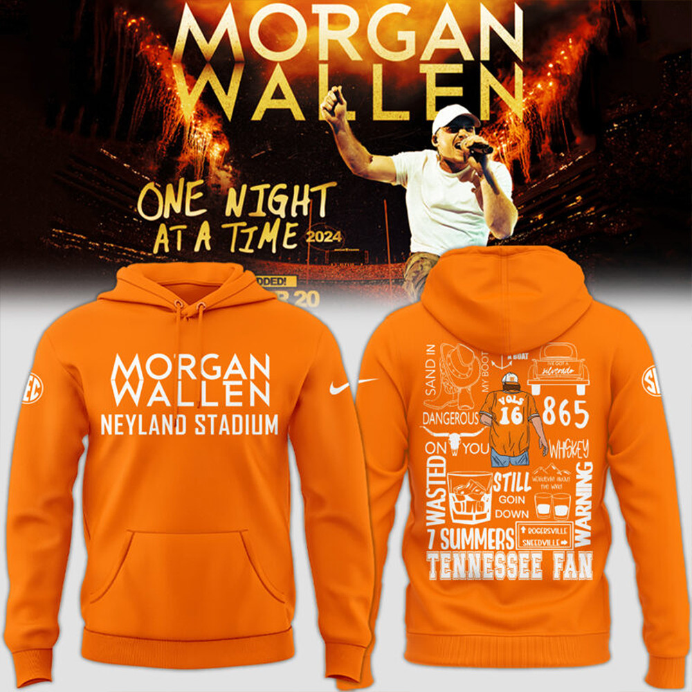 Tennessee x Morgan Wallen Orange Hoodie Cool Gifts For Baseball Lovers