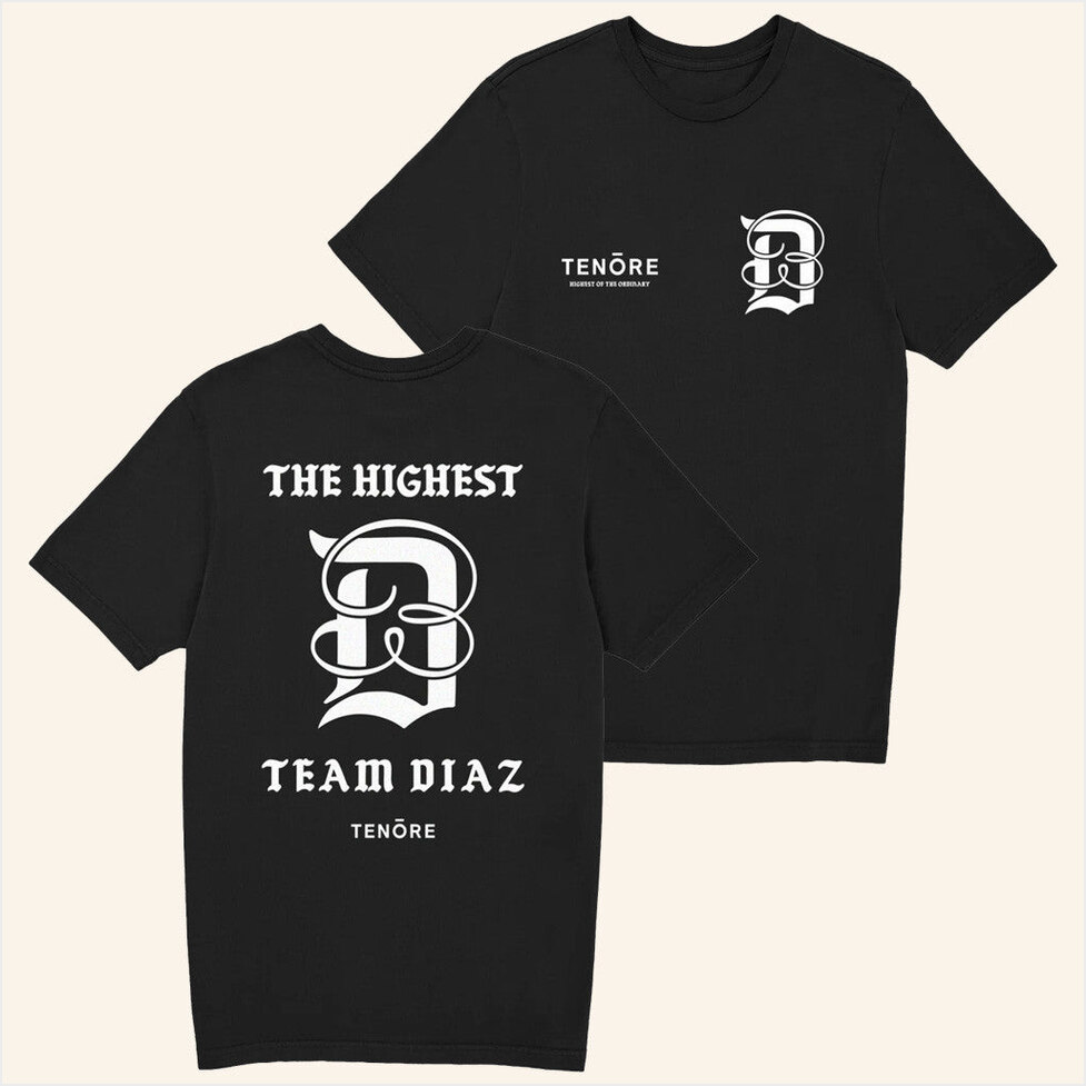 TenÃ…Âre X Nate Diaz T-Shirt Tenore Merch Birthday Gifts For Friends Christmas Presents