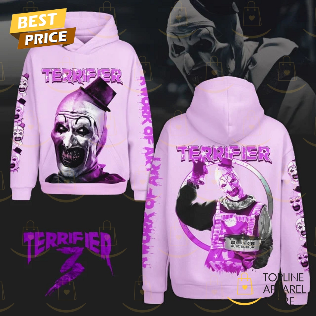 Terrifier 3 A Work Of Art Hoodie - Purple