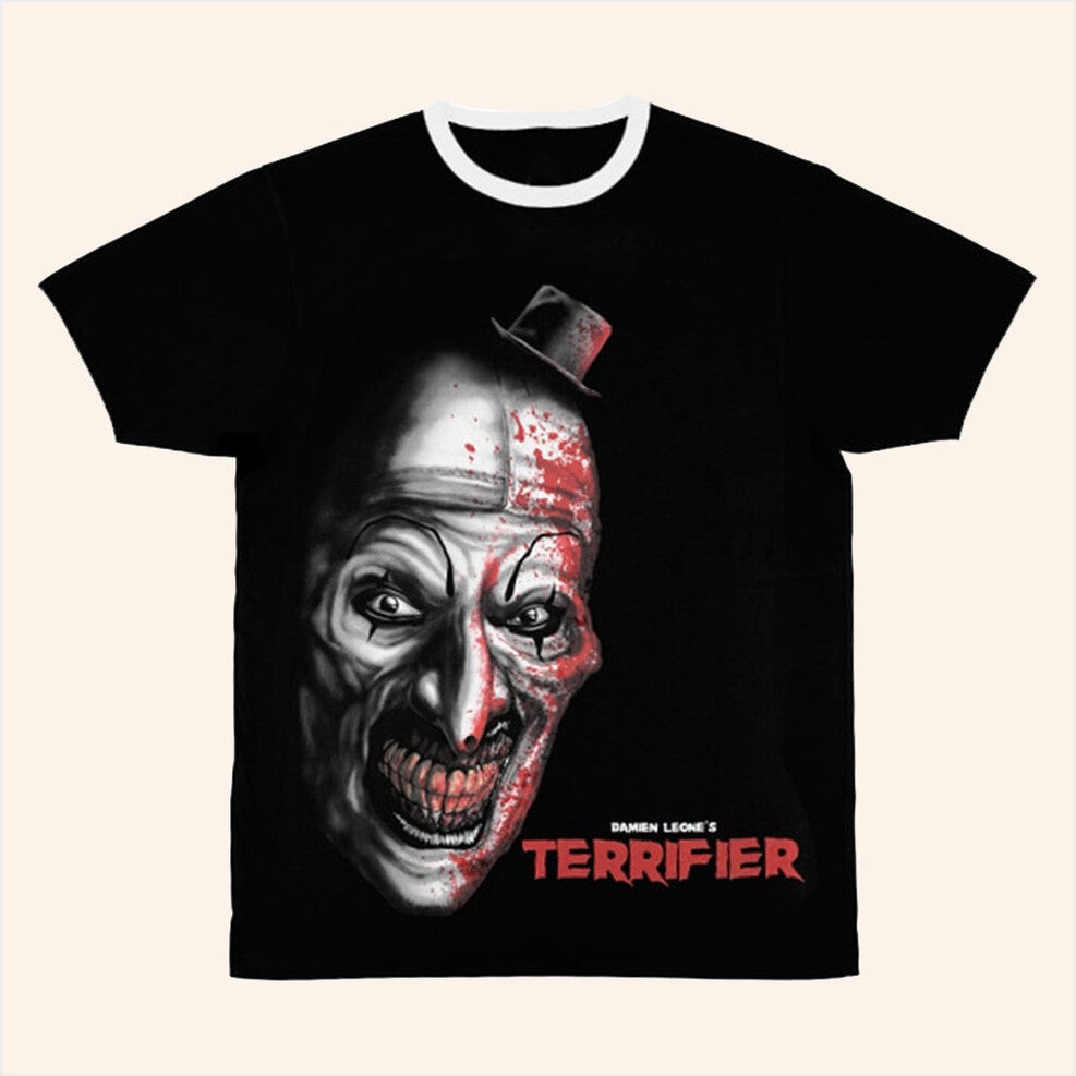 Terrifier Adult T-Shirt Halloween Horror Nights 2025 Merch HHN Merchandise Gifts For Father