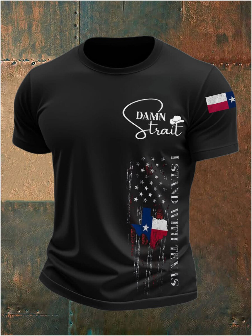 Texans Damn Strait Shirt I Stand With Texas T-Shirt Country Music Fans Birthday Gifts