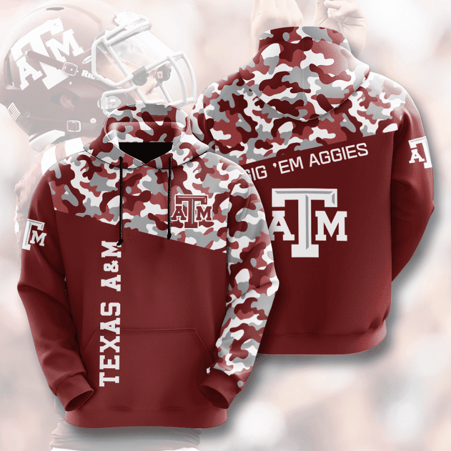 Texas AM Aggies Hoodie  Zip Hoodie Version 210