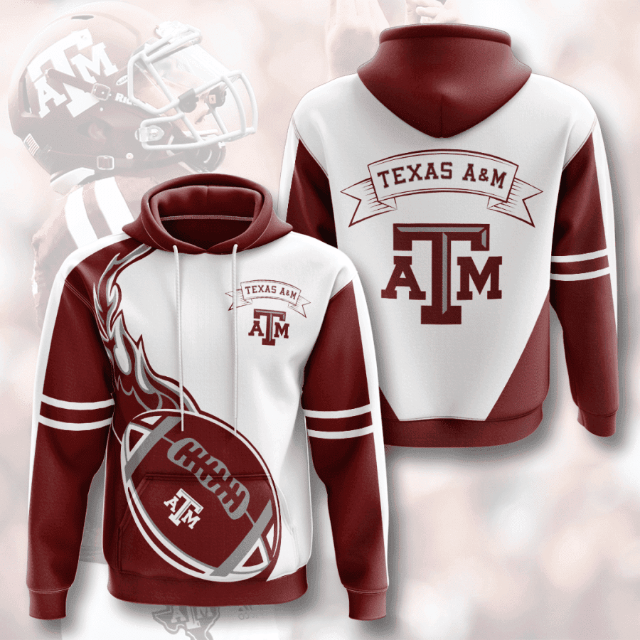 Texas AM Aggies Hoodie  Zip Hoodie Version 358