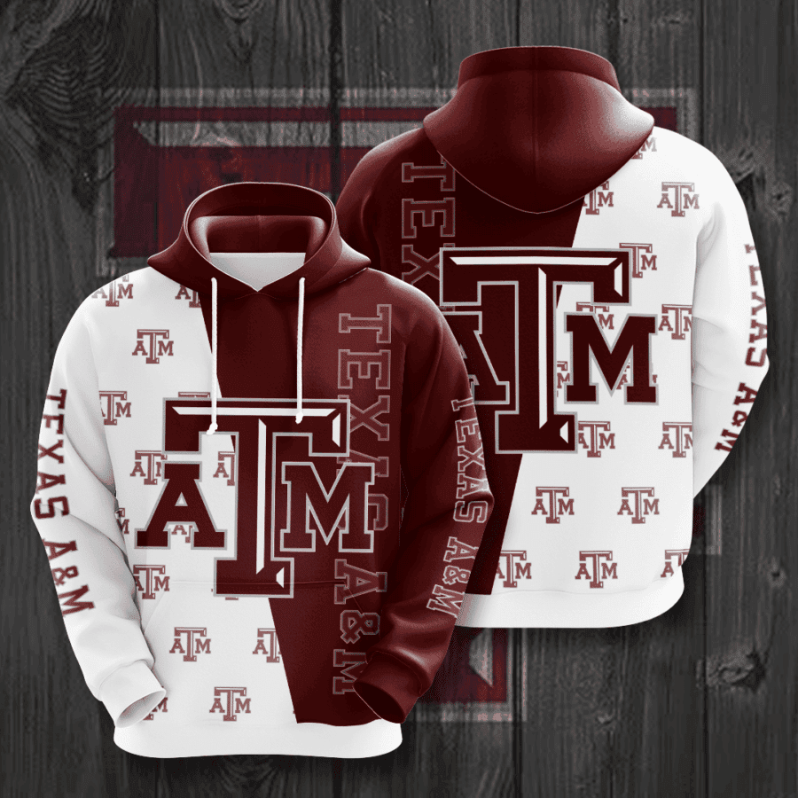Texas AM Aggies Hoodie  Zip Hoodie Version 595