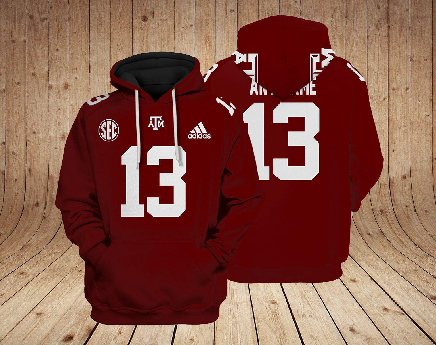 Texas AM Aggies NCAA Custom 3D Hoodie BL37086