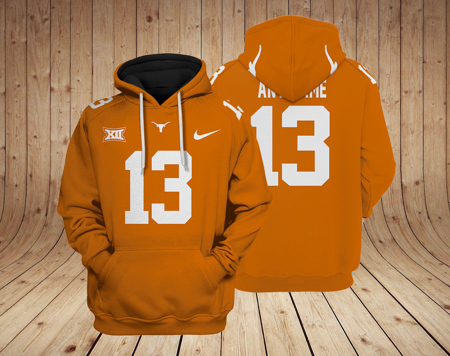 Texas Longhorns football NCAA Custom 3D Hoodie PT19116