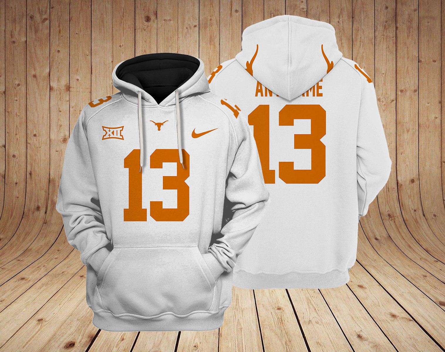 Texas Longhorns football NCAA Custom 3D Hoodie PT19117