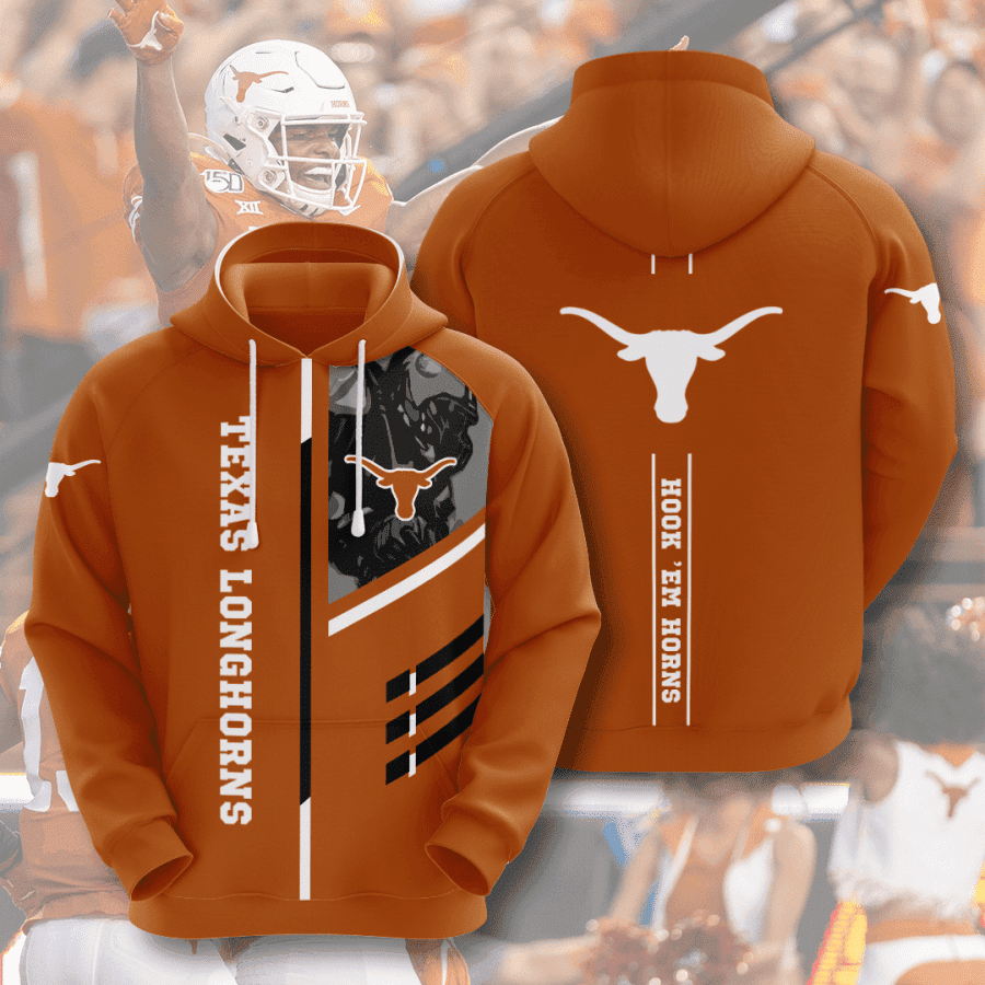 Texas Longhorns Hoodie  Zip Hoodie Version 1810