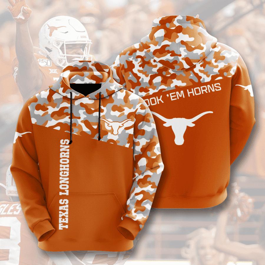 Texas Longhorns Hoodie  Zip Hoodie Version 1831
