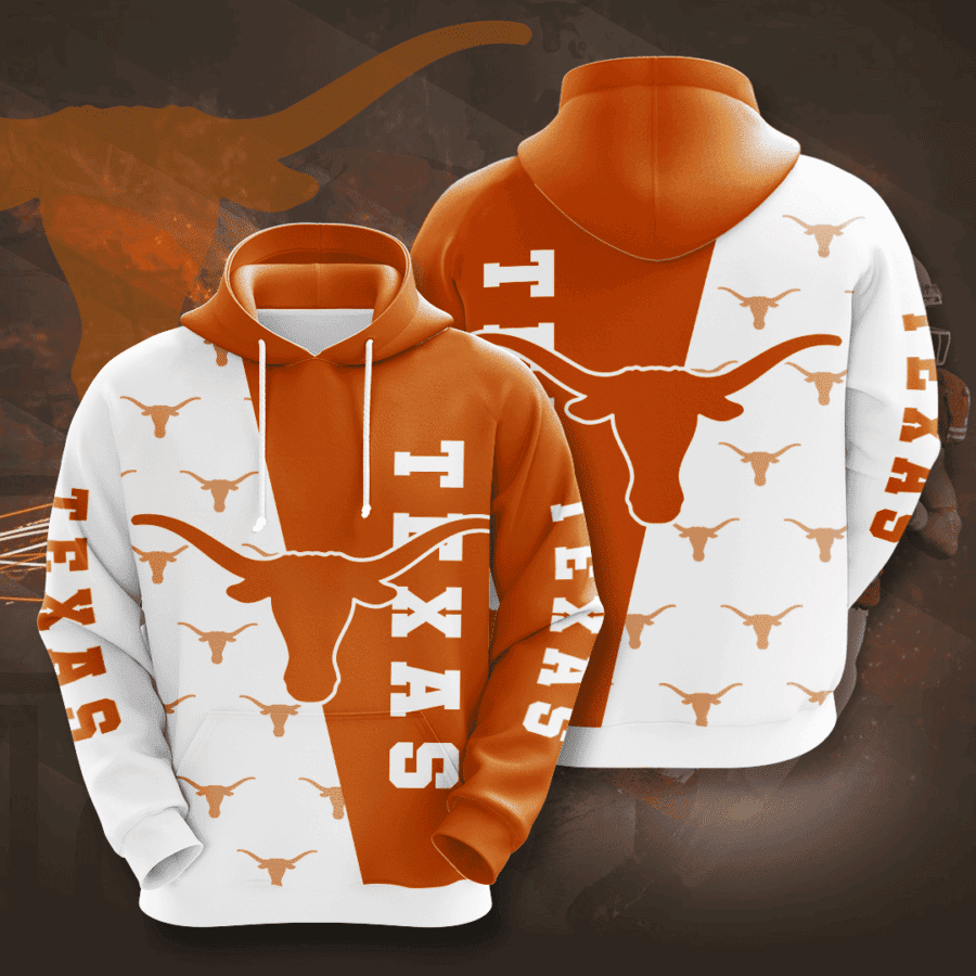 Texas Longhorns Hoodie  Zip Hoodie Version 531